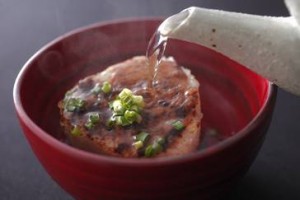 信州味噌の焼きおにぎり茶漬け　　　上諏訪温泉 しんゆ