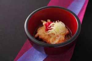鱧蕎麦 梅肉添え 上諏訪温泉 しんゆ