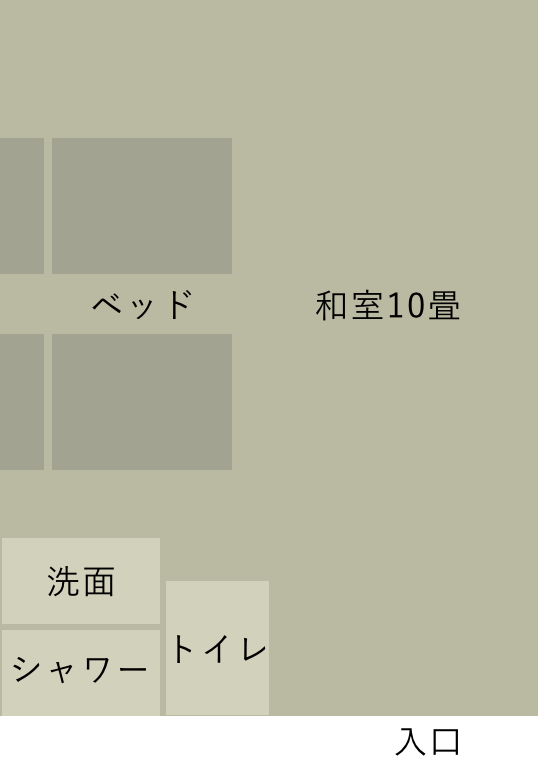 layout 10畳 和室ベッド【湖眺望5階】
