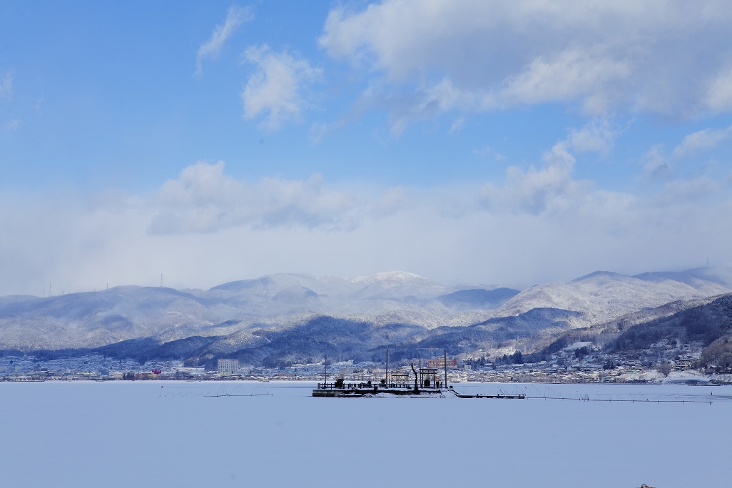 画像 諏訪湖の冬